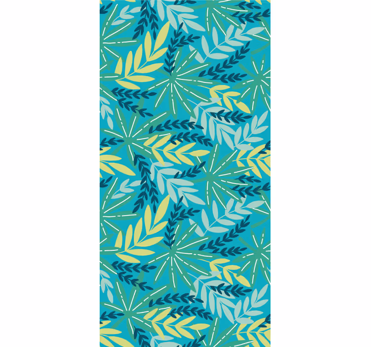 Papel de parede natureza paleta tropical folhosa - TenStickers