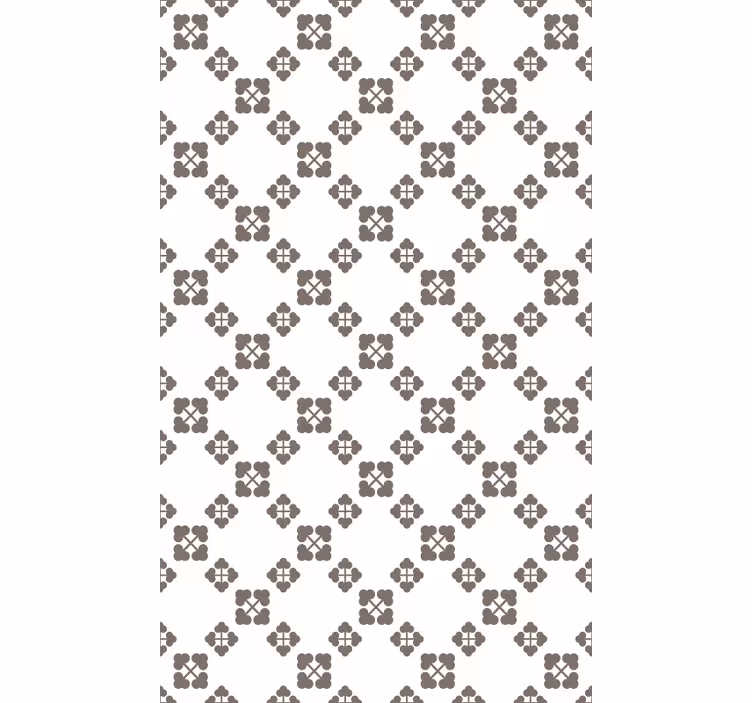 Papel de parede natureza design de trevos bege - TenStickers
