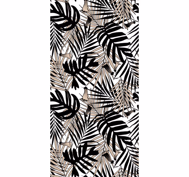 Papel de parede natureza folha tropical - TenStickers