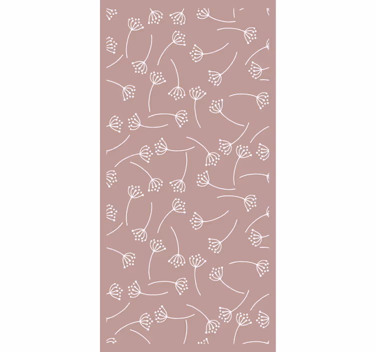 Papel de parede natureza com padrão floral suave - TenStickers