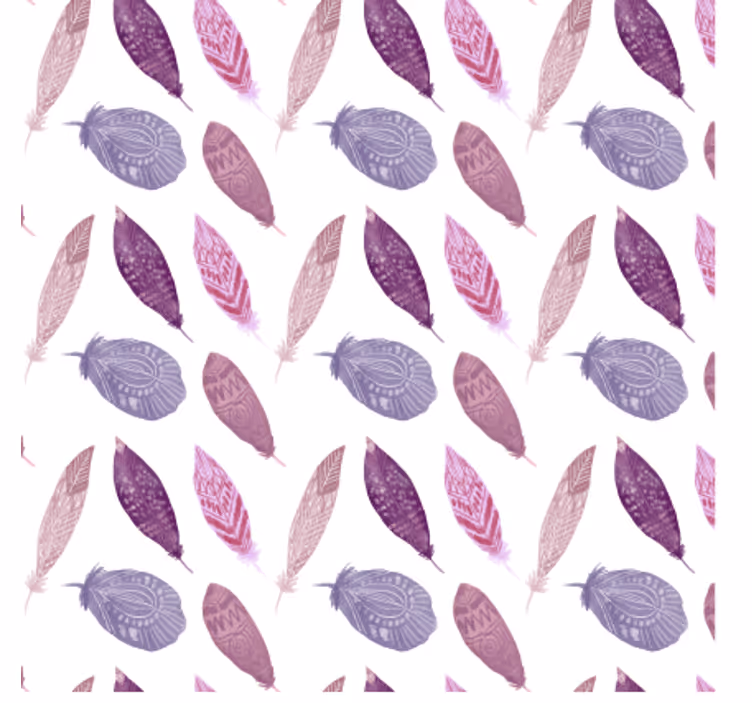 Papel de parede natureza com motivo de penas vibrantes - TenStickers