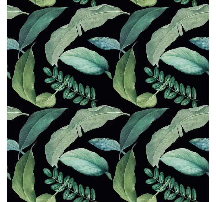 Papel de parede natureza verde botânico folhoso - TenStickers