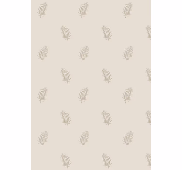 Papel de parede natureza com padrão de folhas - TenStickers