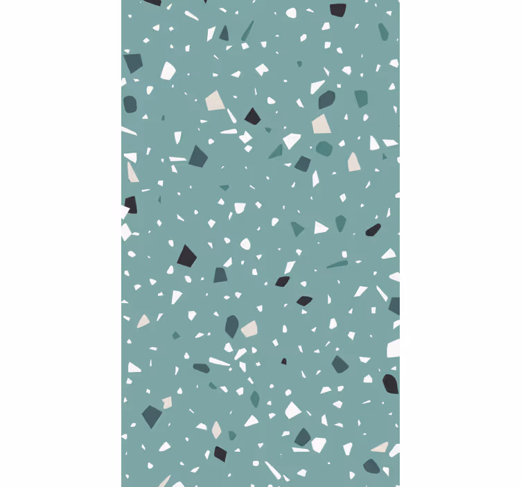 Papel de parede outras texturas azul aquamarine terrazzo - TenStickers