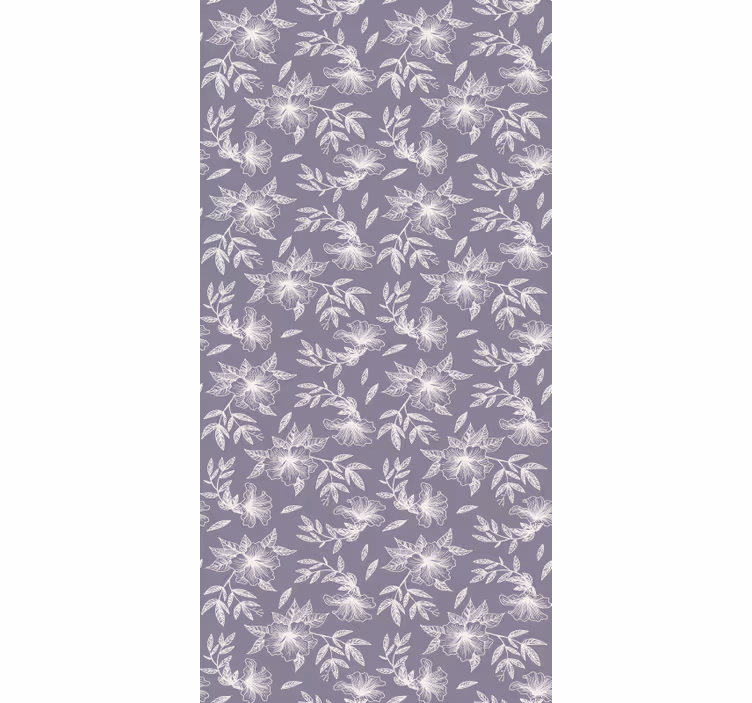 Papel de parede outras texturas floral lilás - TenStickers