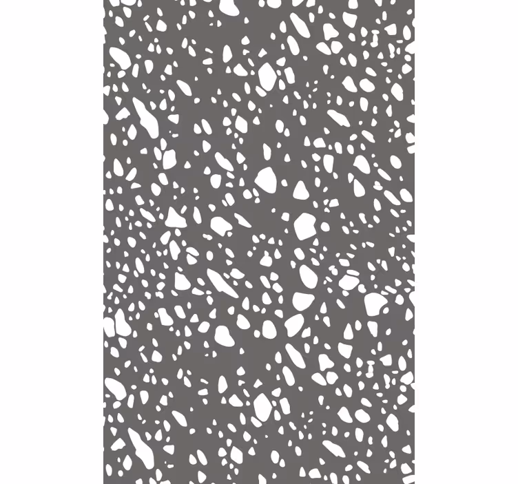 Papel de parede outras texturas cinza e branco terrazzo - TenStickers