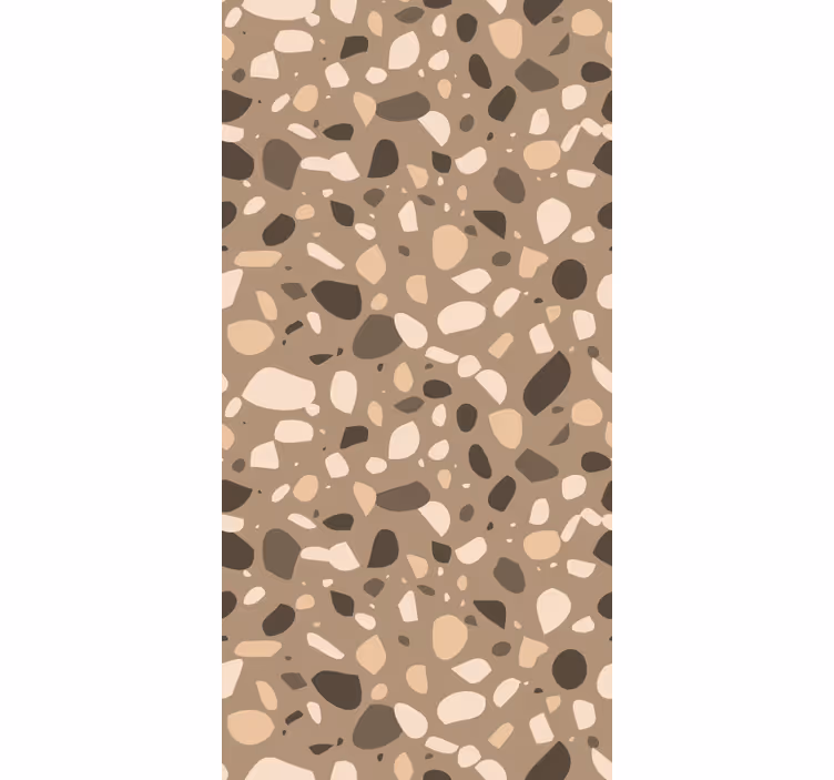 Papel de parede outras texturas terrazzo clássico marrom - TenStickers