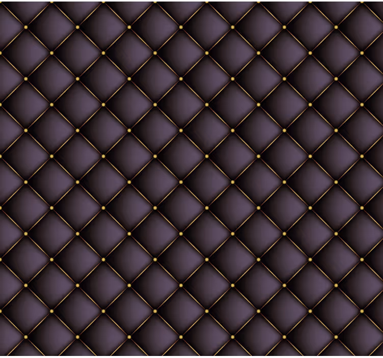 Papel de parede outras texturas padrão acolchoado - TenStickers