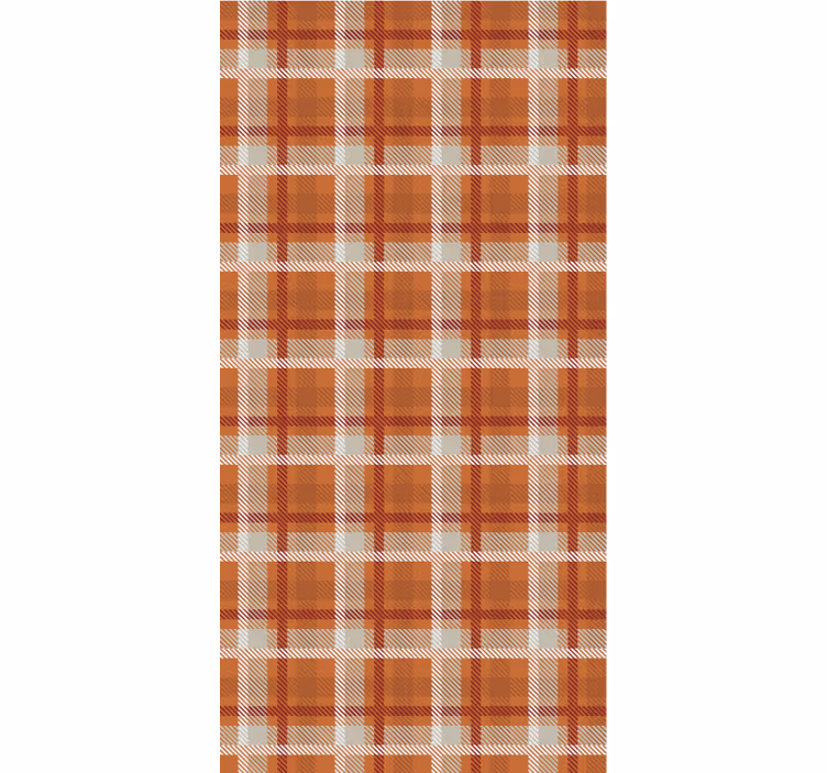 Papel de parede quarto de casal xadrez outonal - TenStickers