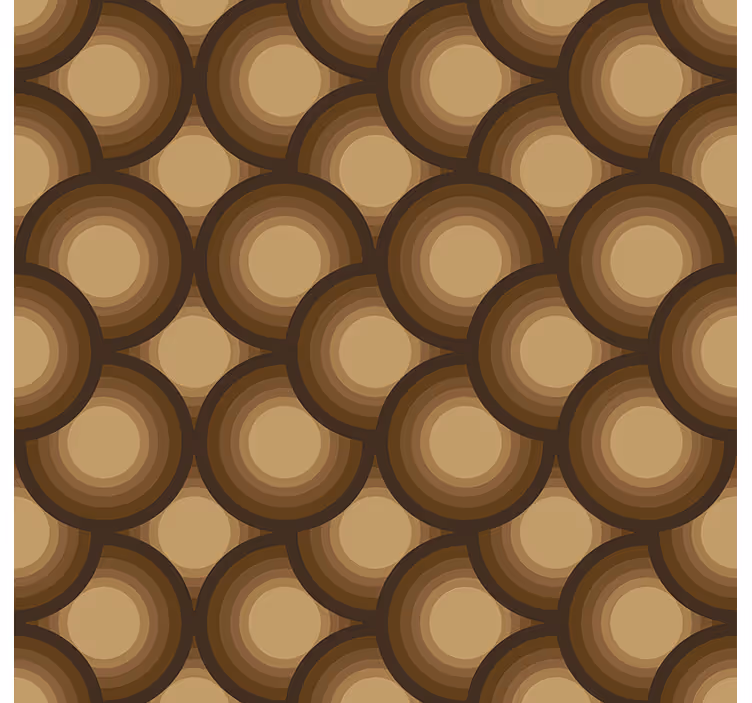 Papel de parede vintage sóis marrons - TenStickers