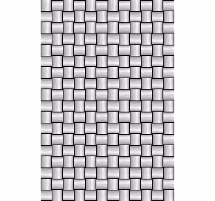 Papel de parede mármore com motivo de quadrados cinzas - TenStickers