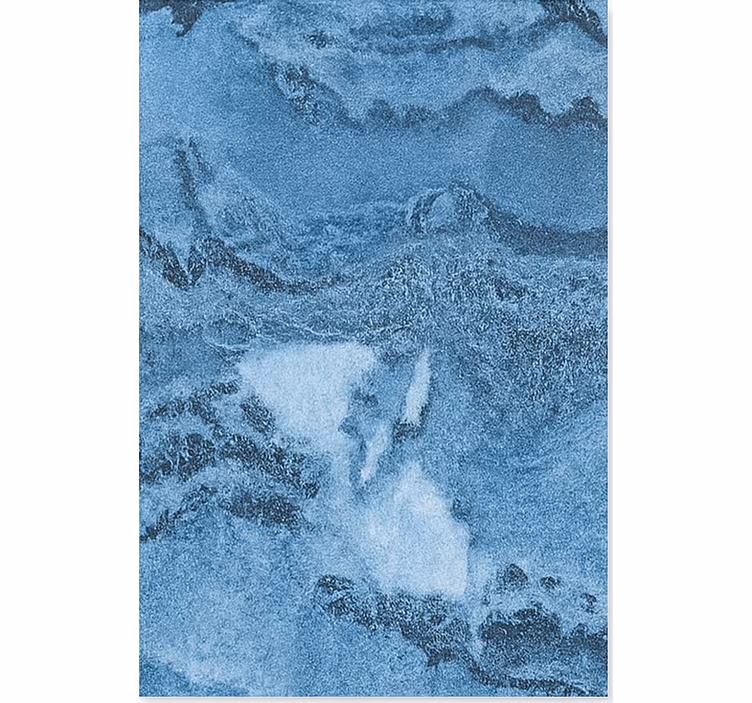 Papel de parede mármore textura azul profunda - TenStickers