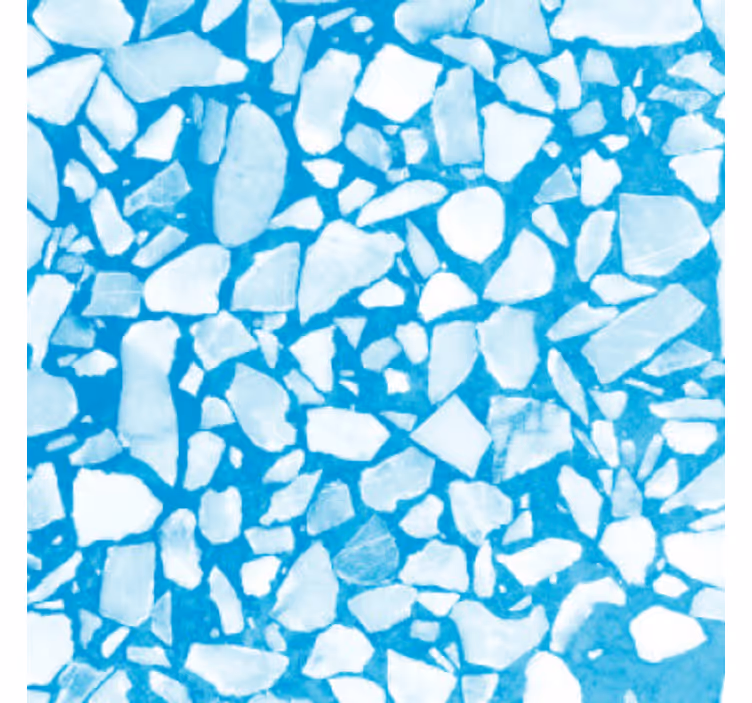 Papel de parede pedra mosaico azul relaxante - TenStickers