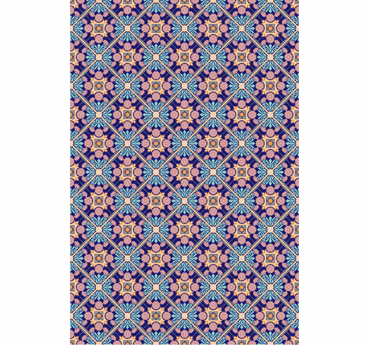 Papel de parede azulejo estilo mediterrâneo - TenStickers