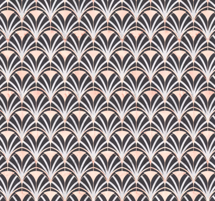 Papel de parede azulejo efeito mármore art déco - TenStickers