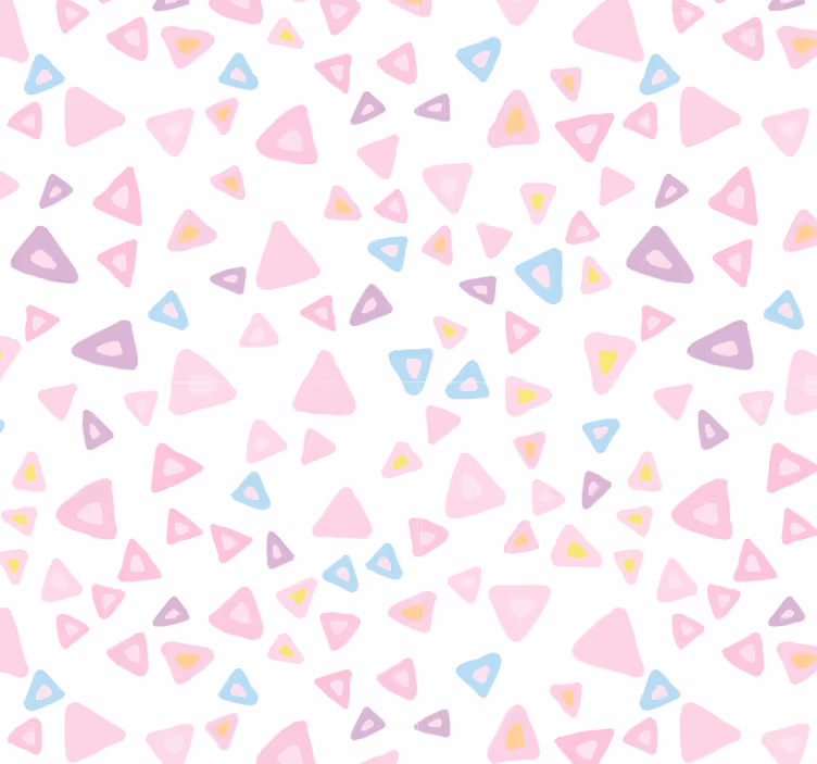 Papel de parede azulejo estilo kawaii em pastel - TenStickers