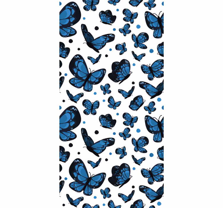 Papel de parede infantil borboleta azul - TenStickers