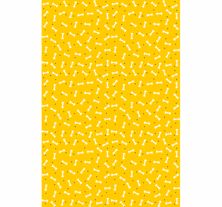 Papel de parede infantil padrão de ossinhos divertidos - TenStickers
