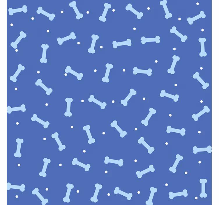 Papel de parede infantil padrão de osso de cachorro - TenStickers
