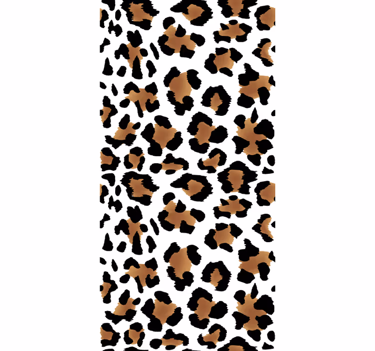 Papel de parede infantil com estampa de manchas de leopardo - TenStickers