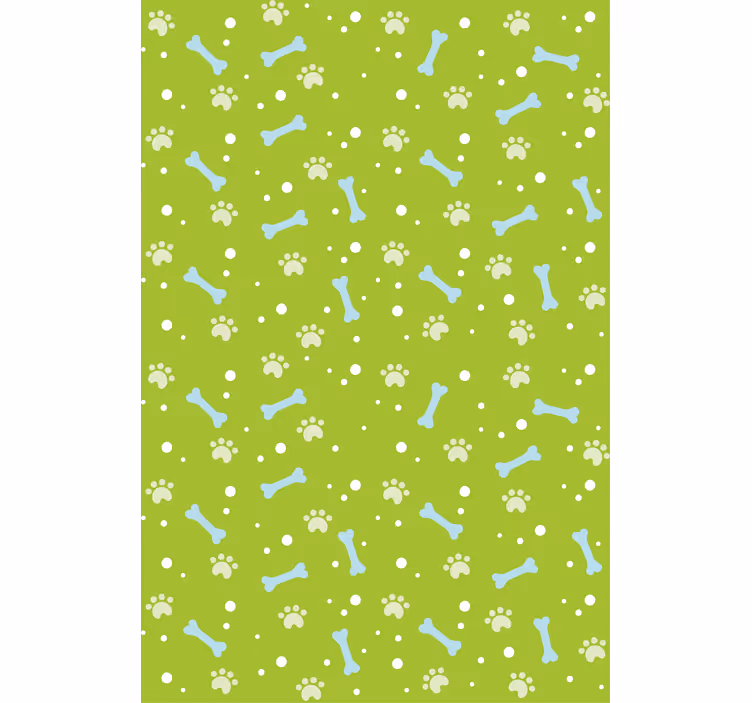 Papel de parede infantil com estampa de patas de animais - TenStickers