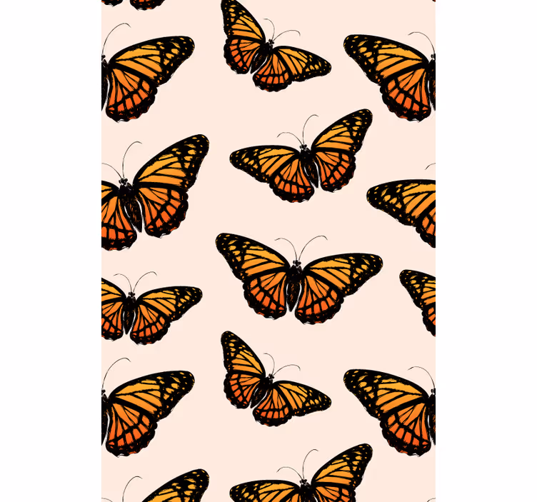 Papel de parede borboletas asa de borboleta monarch vintage - TenStickers