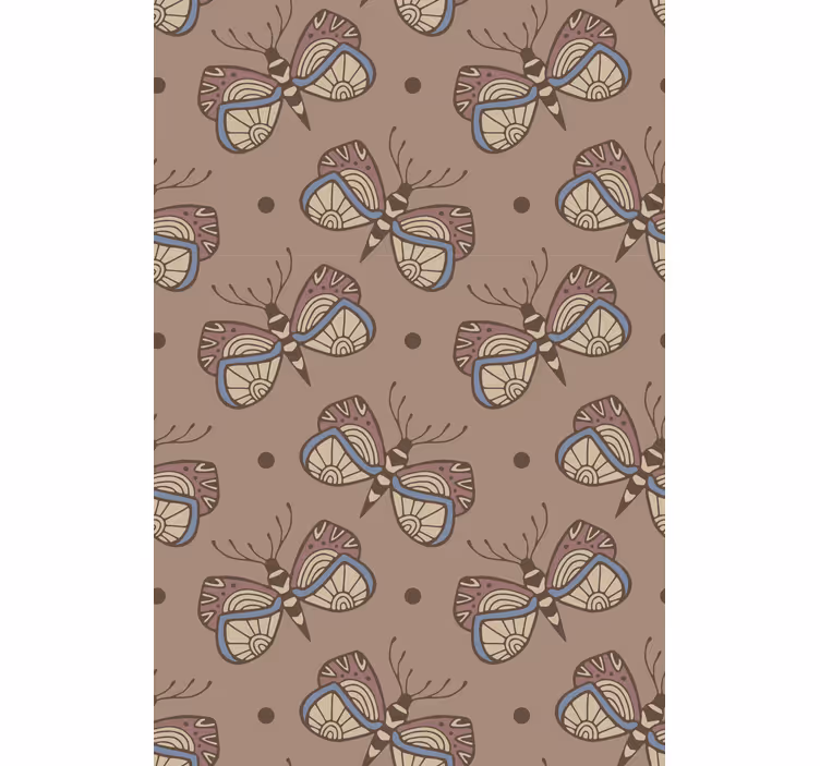 Papel de parede borboletas vitória vintage inspiradora - TenStickers