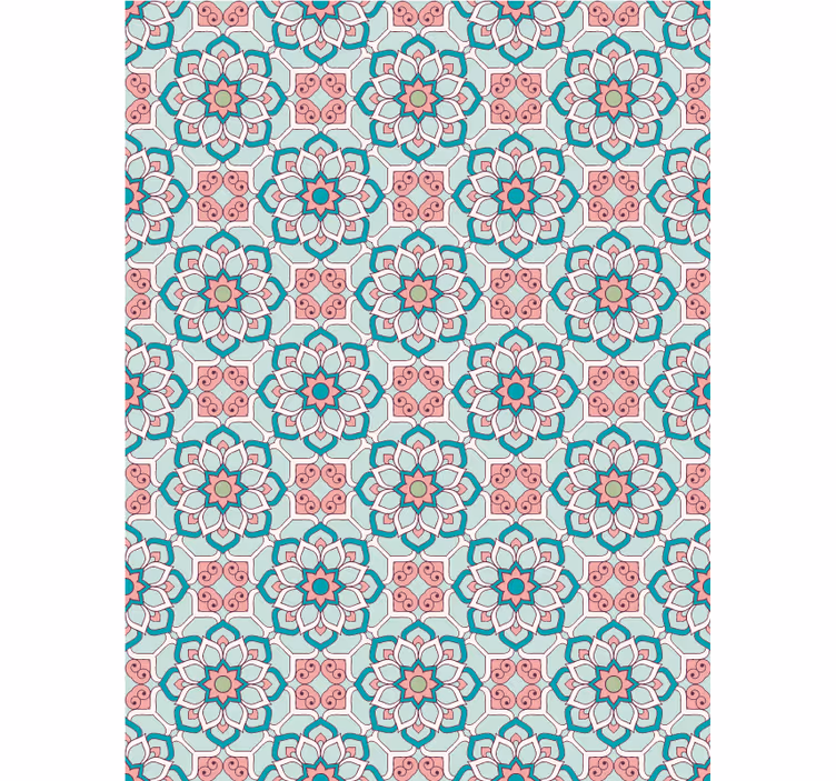 Papel de parede corredor estilo "chic vovó" - TenStickers