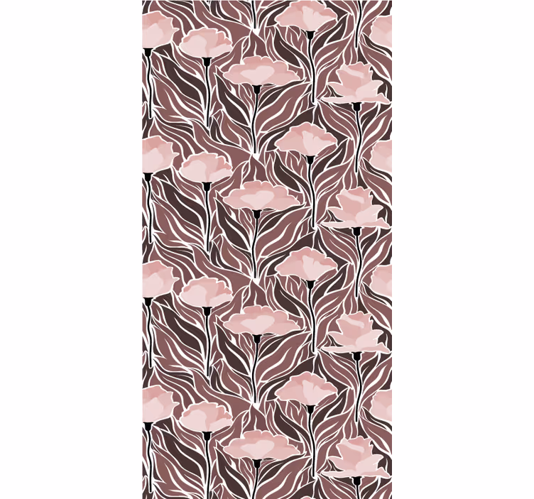 Papel de parede corredor com padrões bege elegantes - TenStickers