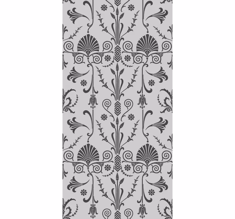 Papel de parede corredor arranjos botânicos elegantes - TenStickers