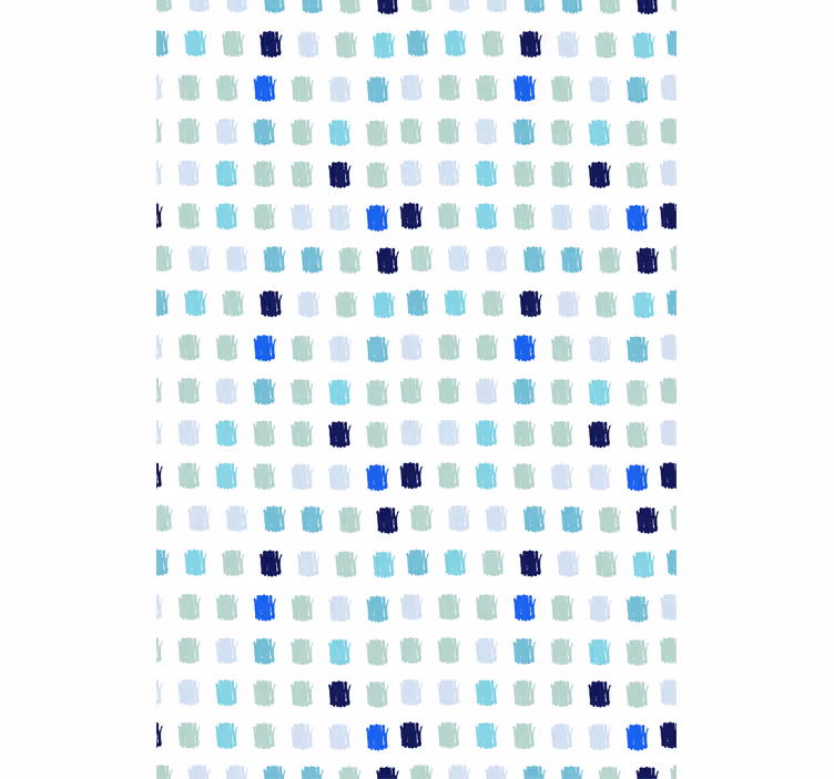 Papel de parede nórdicos com pinceladas em azul - TenStickers
