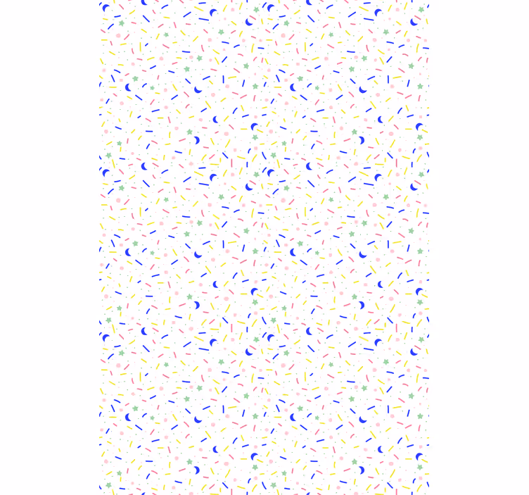 Papel de parede nórdicos padrão de granulados coloridos - TenStickers