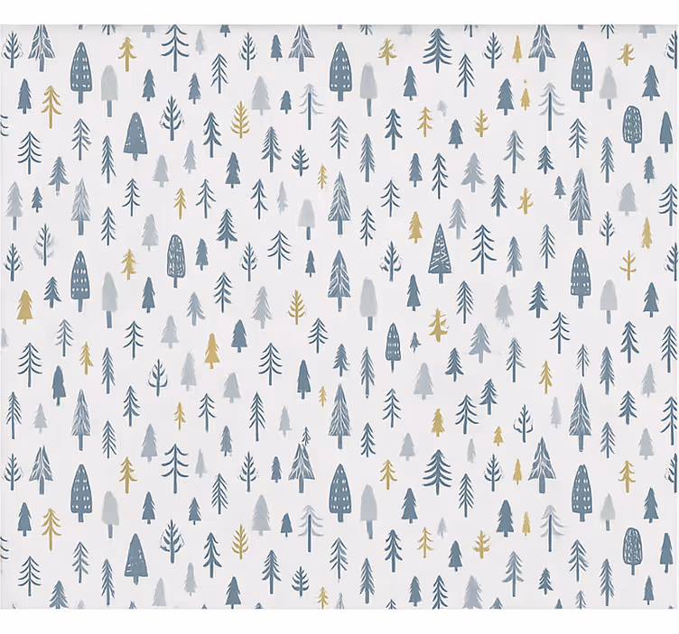 Papel de parede nórdicos cena de floresta invernal - TenStickers