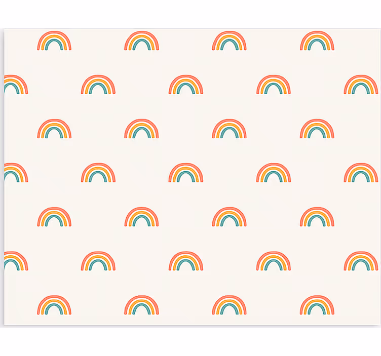 Papel de parede nórdicos arco-íris coloridos em cascata - TenStickers