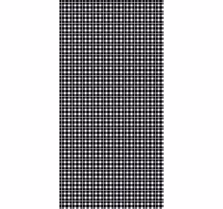 Papel de parede texturas e padrões xadrez clássico - TenStickers