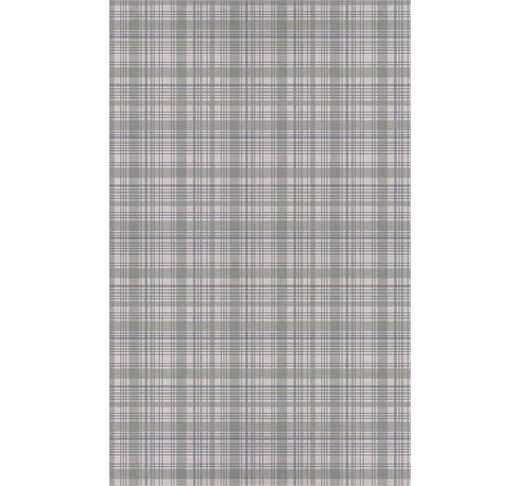 Papel de parede clássico em tartã verde - TenStickers