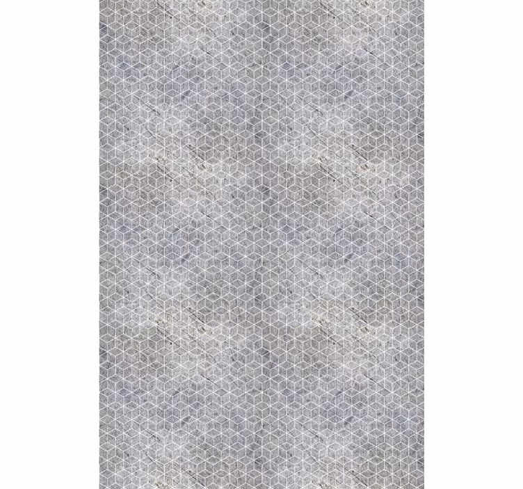 Papel de parede rústico decorativo em cimento geométrico - TenStickers