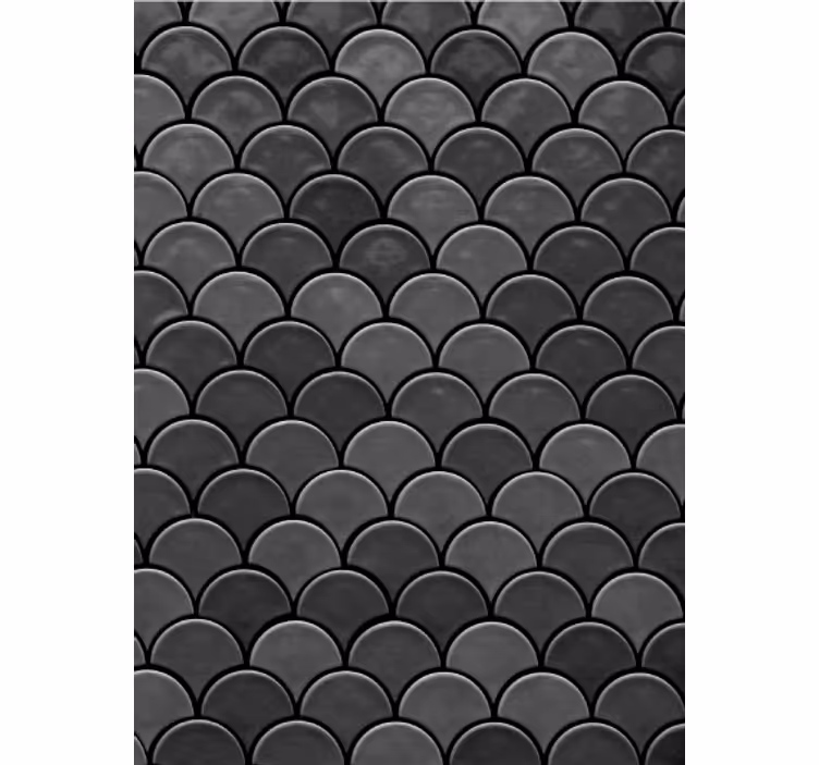 Papel de parede para sala escamas pretas - TenStickers