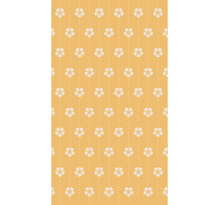 Papel de parede para sala com padrão de flores elegantes - TenStickers