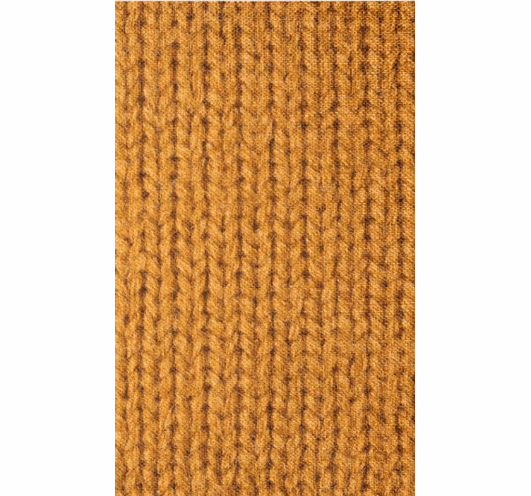 Papel de parede para sala imitação de fibra natural laranja - TenStickers