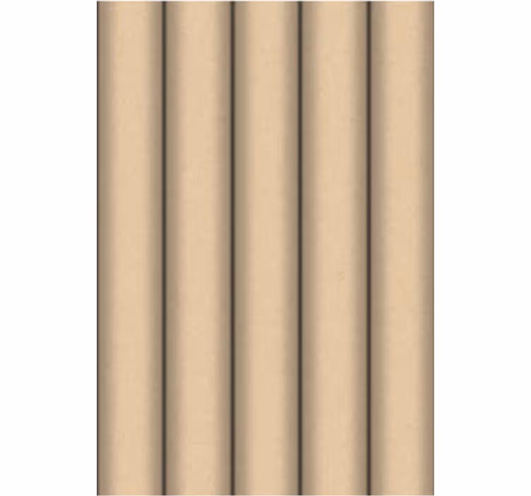 Papel de parede para sala padrão minimalista tubo marrom - TenStickers