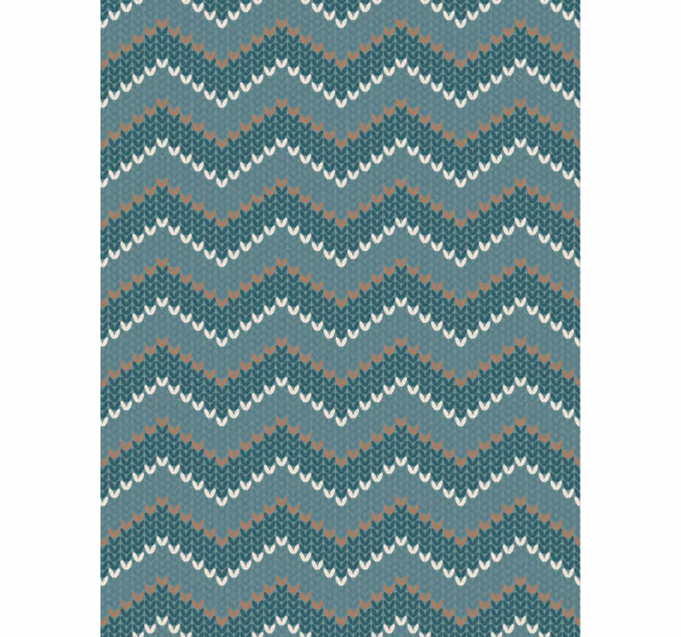 Papel de parede para sala imitação de fibra natural azul - TenStickers