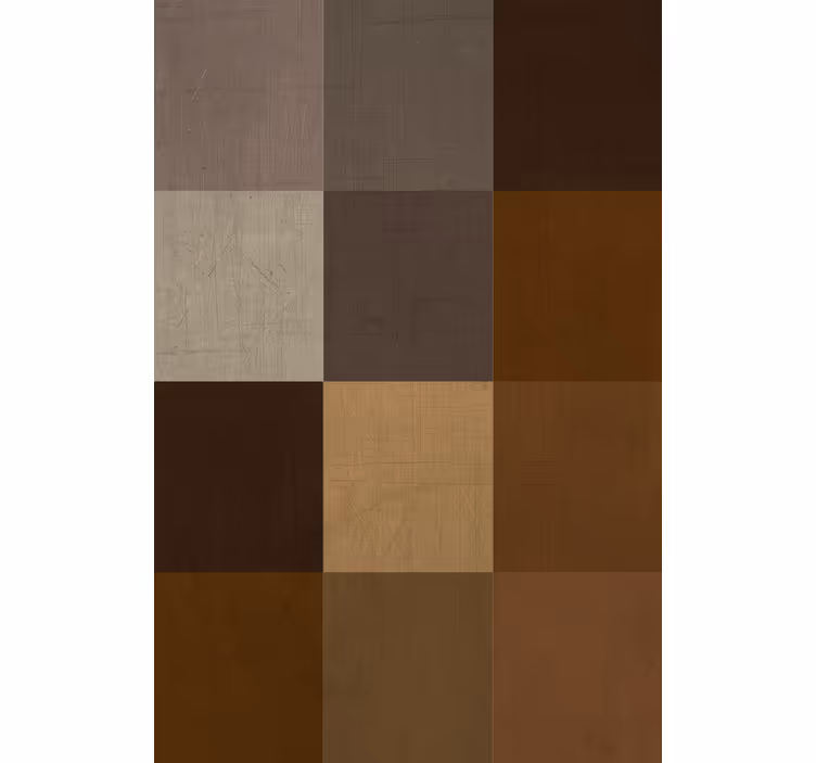 Papel de parede para sala com superfície em patchwork - TenStickers