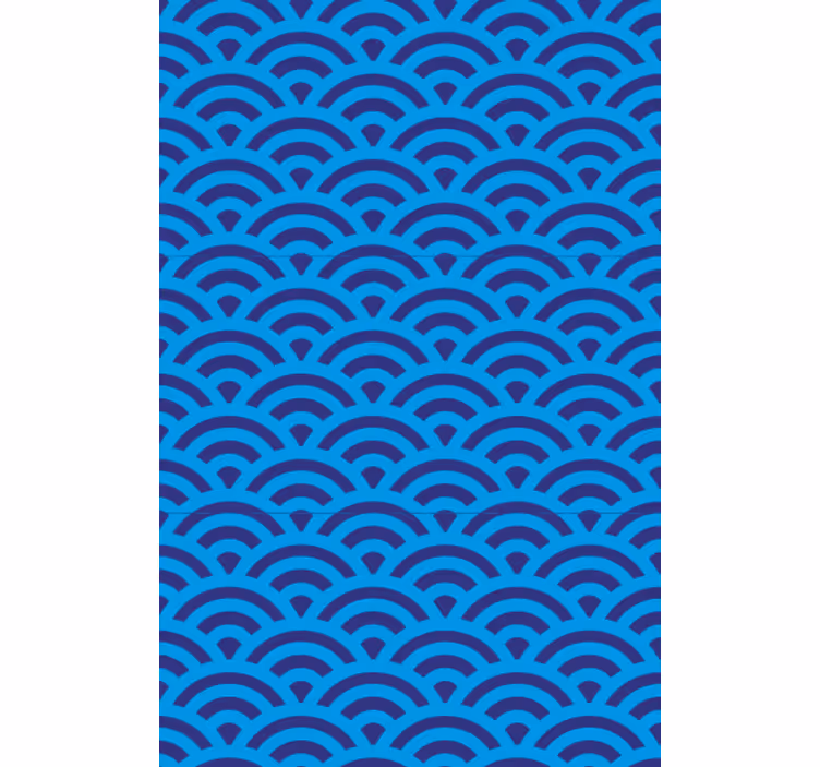 Papel de parede para sala elemento onda curvada - TenStickers