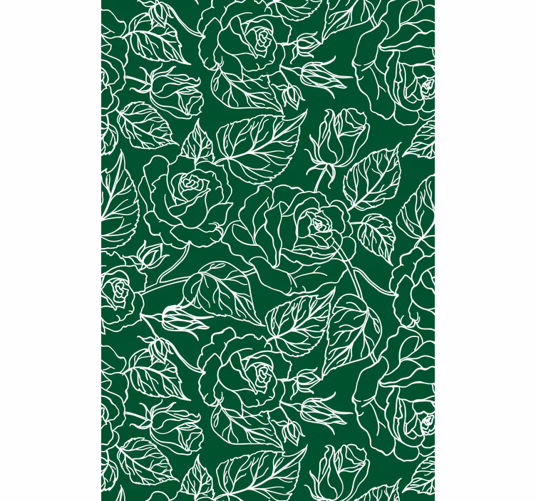 Papel de parede para sala arranjo botânico elegante - TenStickers