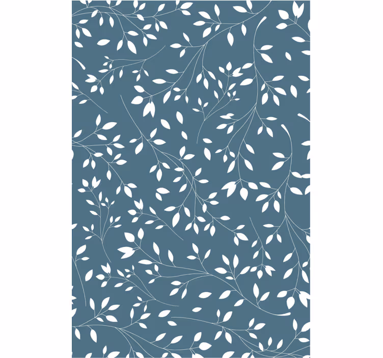 Papel de parede para sala com padrão de folhas exuberantes - TenStickers