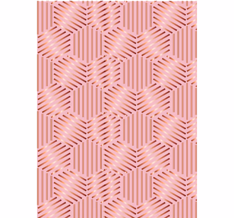 Papel de parede para sala com arranjo geométrico - TenStickers