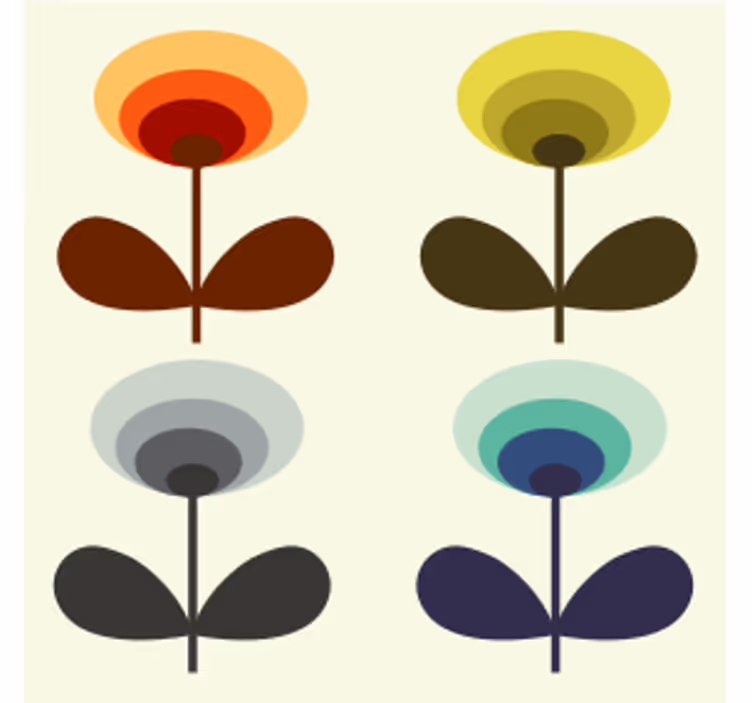 Papel de parede vintage anos 70 - TenStickers