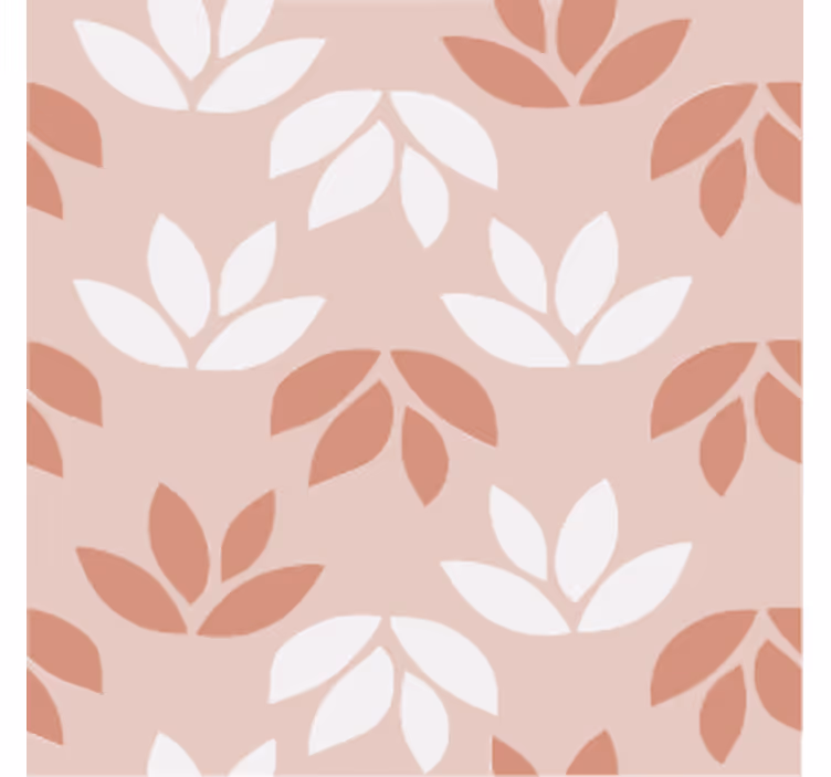 Papel de parede vintage suporte de copo rosa floral - TenStickers