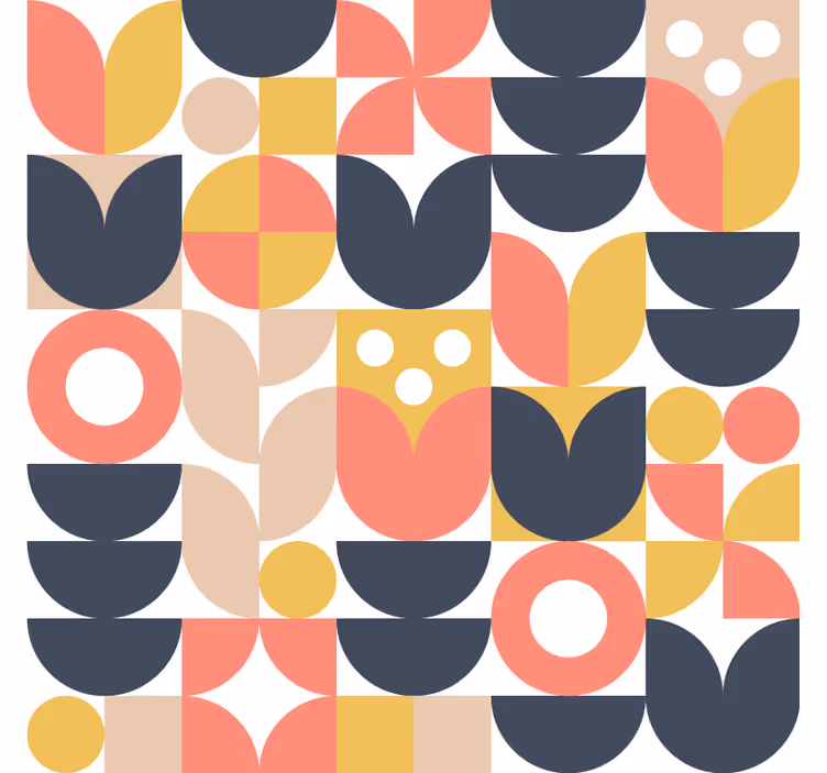 Papel de parede nórdicos geométricos - TenStickers